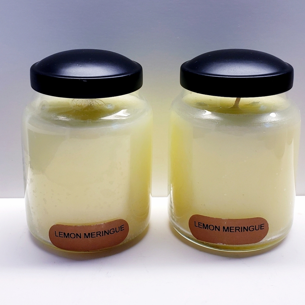 LEMON MERINGUE -A Cheerful Giver Baby Jar Single Wick Candle, 6 oz (2 pack)